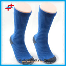 chaussettes de sport épaisses bleues chaussettes de compression pour hommes logo personnalisé